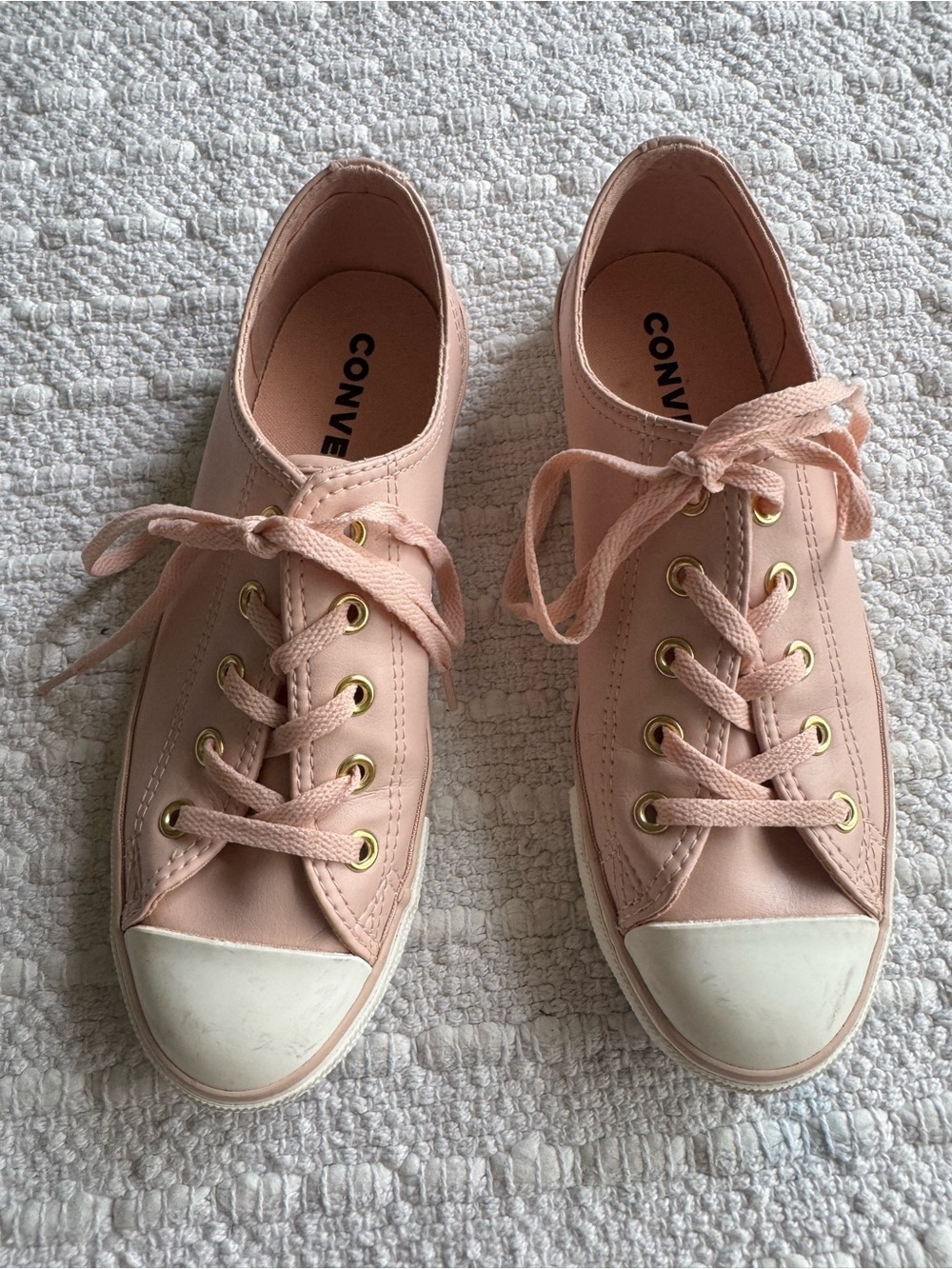 Converse Blush Pink Low-Top Sneakers - Picture 3 of 11